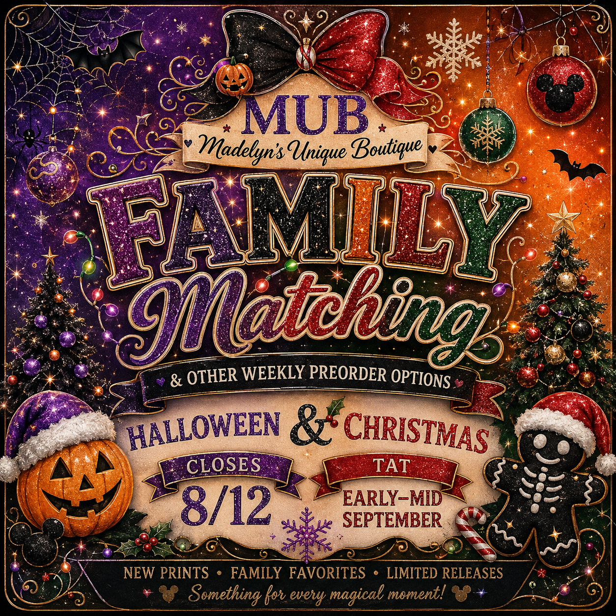 Halloween & Christmas mini drop