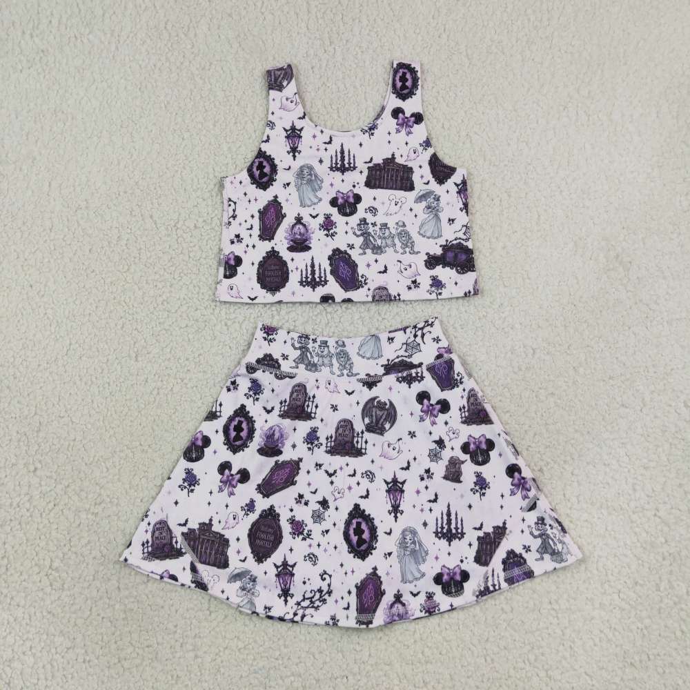 Haunted mansion Athletic Girls skort set