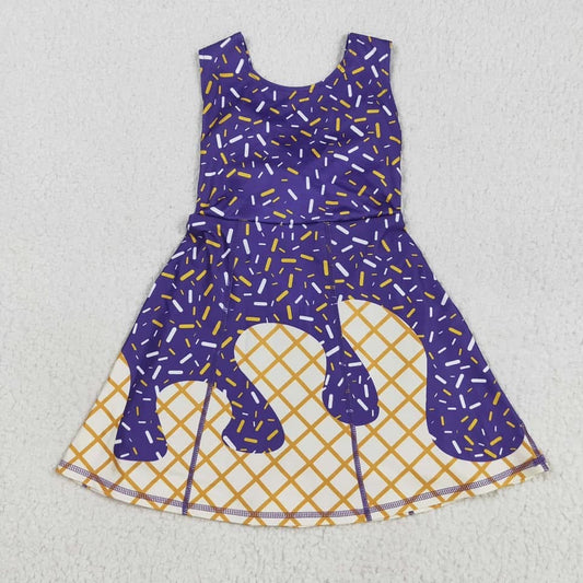Ice cream athletic dress with shorts built in