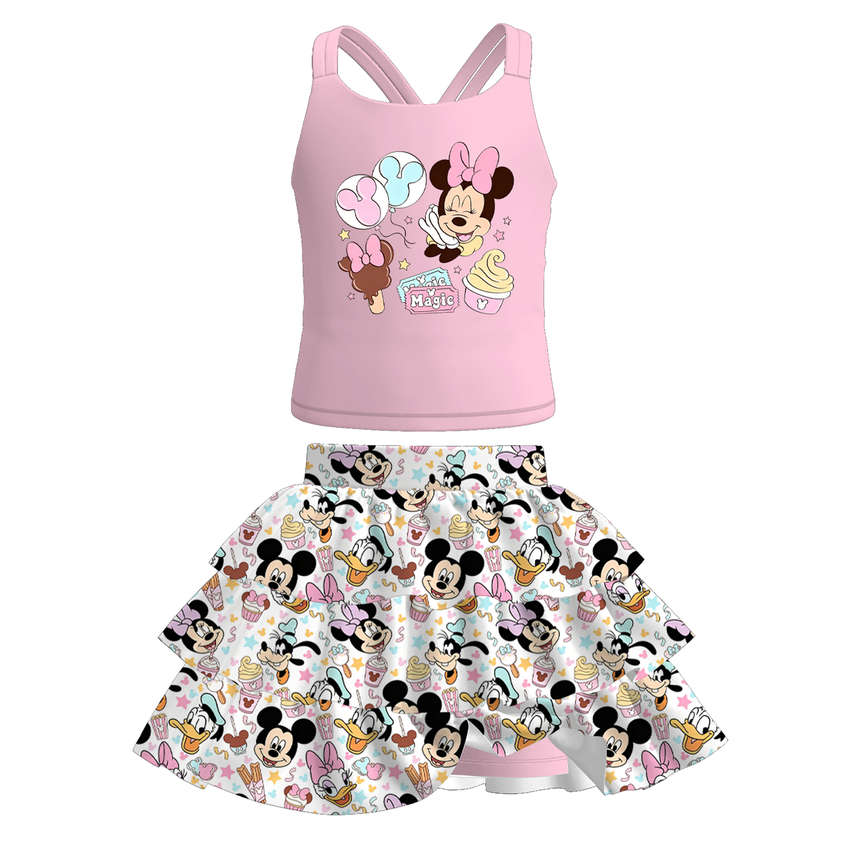 Girls skort set (built in shorts)
