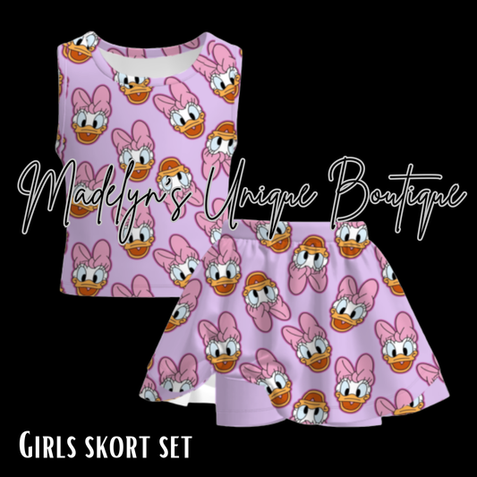 Girls skort set