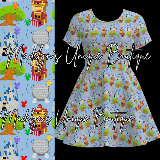 Women’s twirl dress with pockets