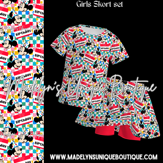 Girls skort set