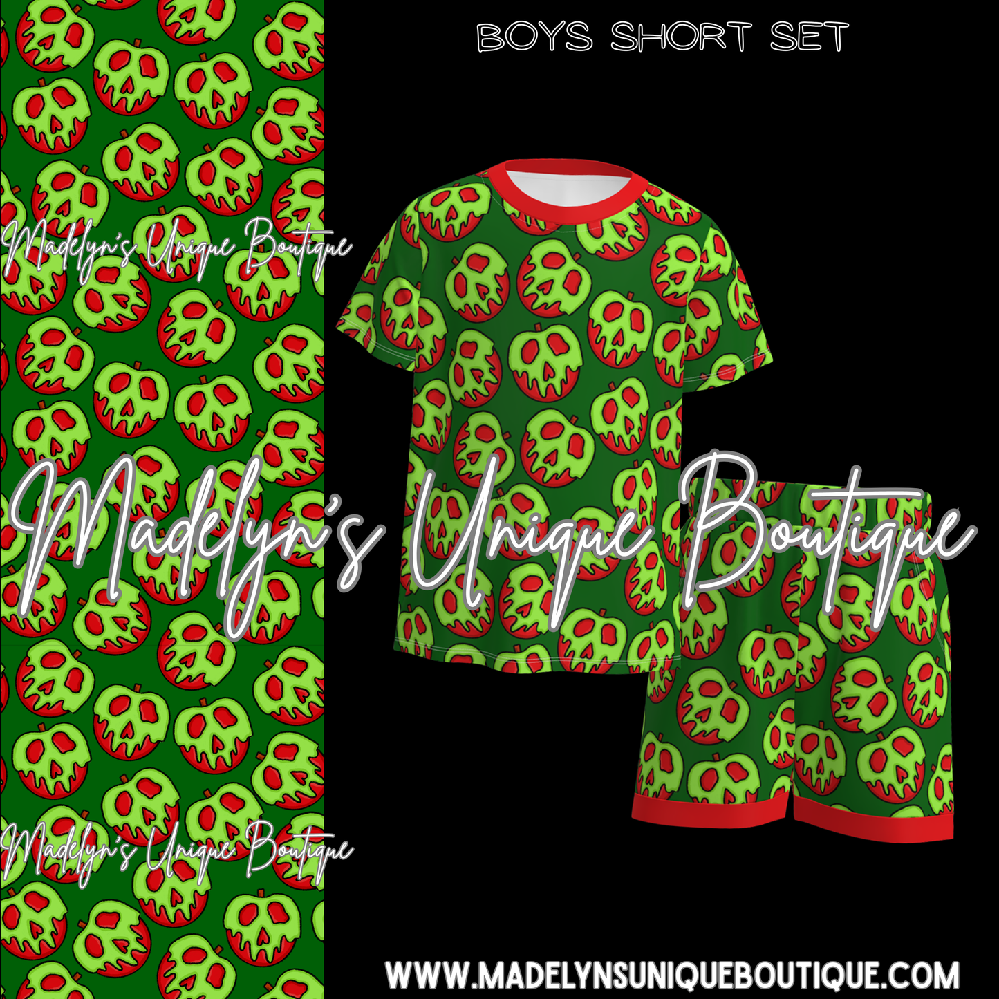 Boys short set “Poisoned Perfection”
