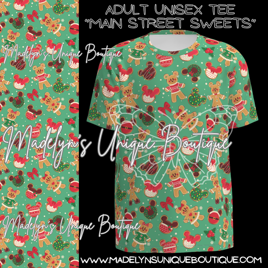 Adult unisex tee “Mainstreet sweets”
