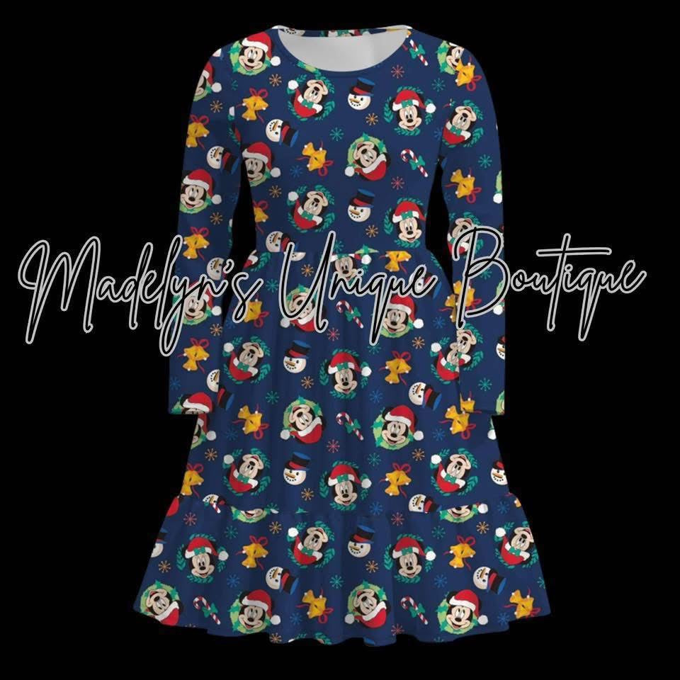 Women’s long sleeve Christmas dress with pockets