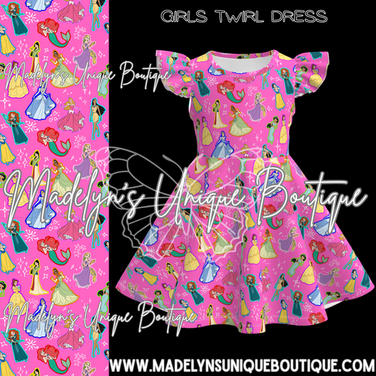 Girls twirl dress “Happily ever after”