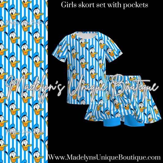 Girls skort set
