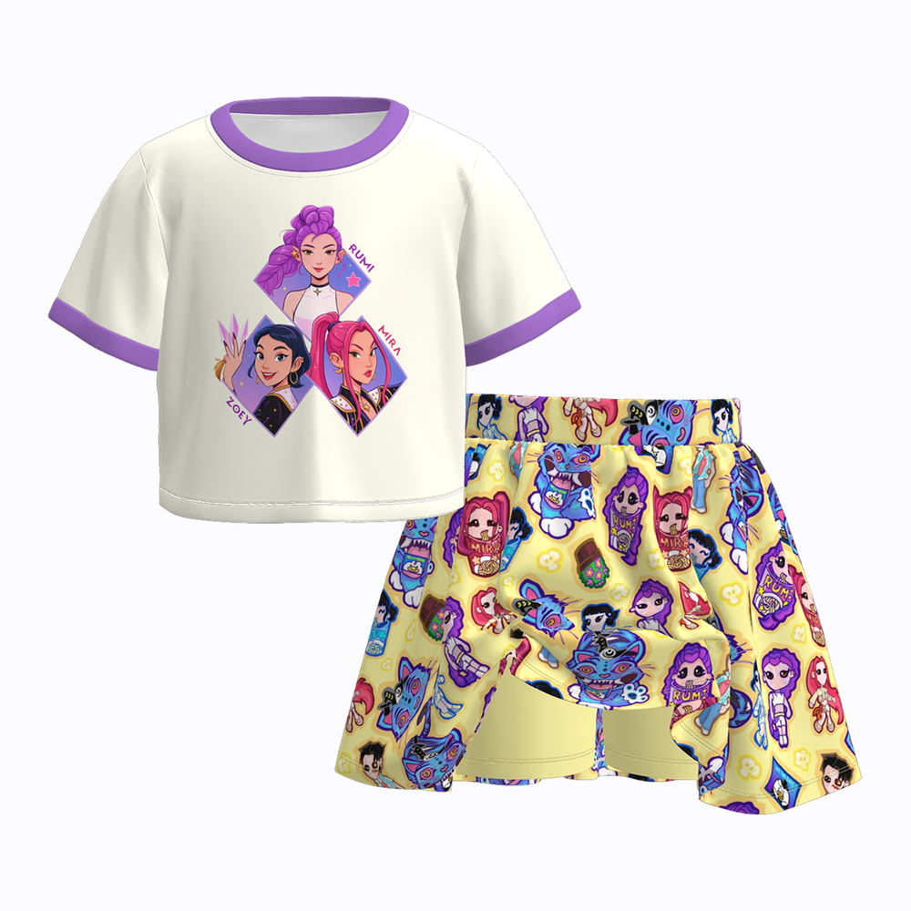 Kpop skort set