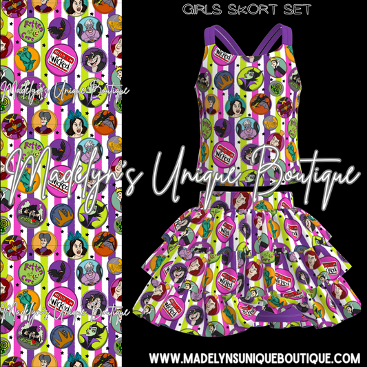 Girls skort set