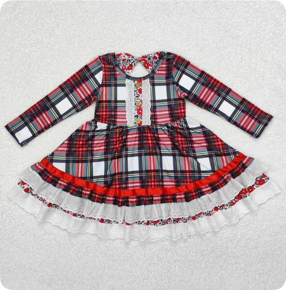 Christmas dress with lace