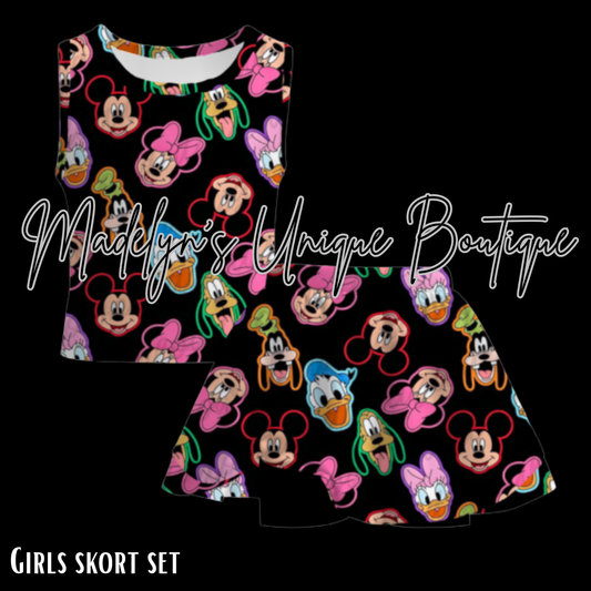 Girls skort set