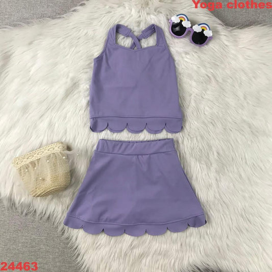 athletic set with shorts built in