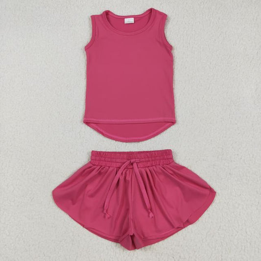 athletic set with shorts built in