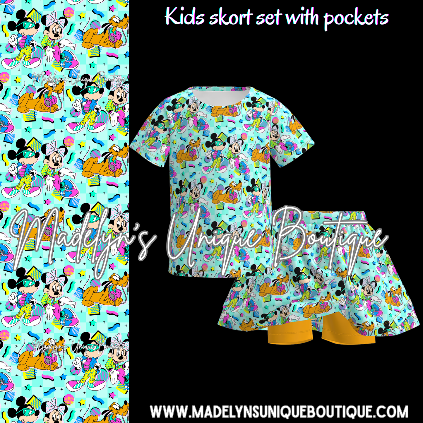 Girls skort set