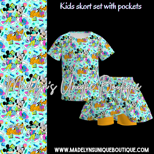Girls skort set