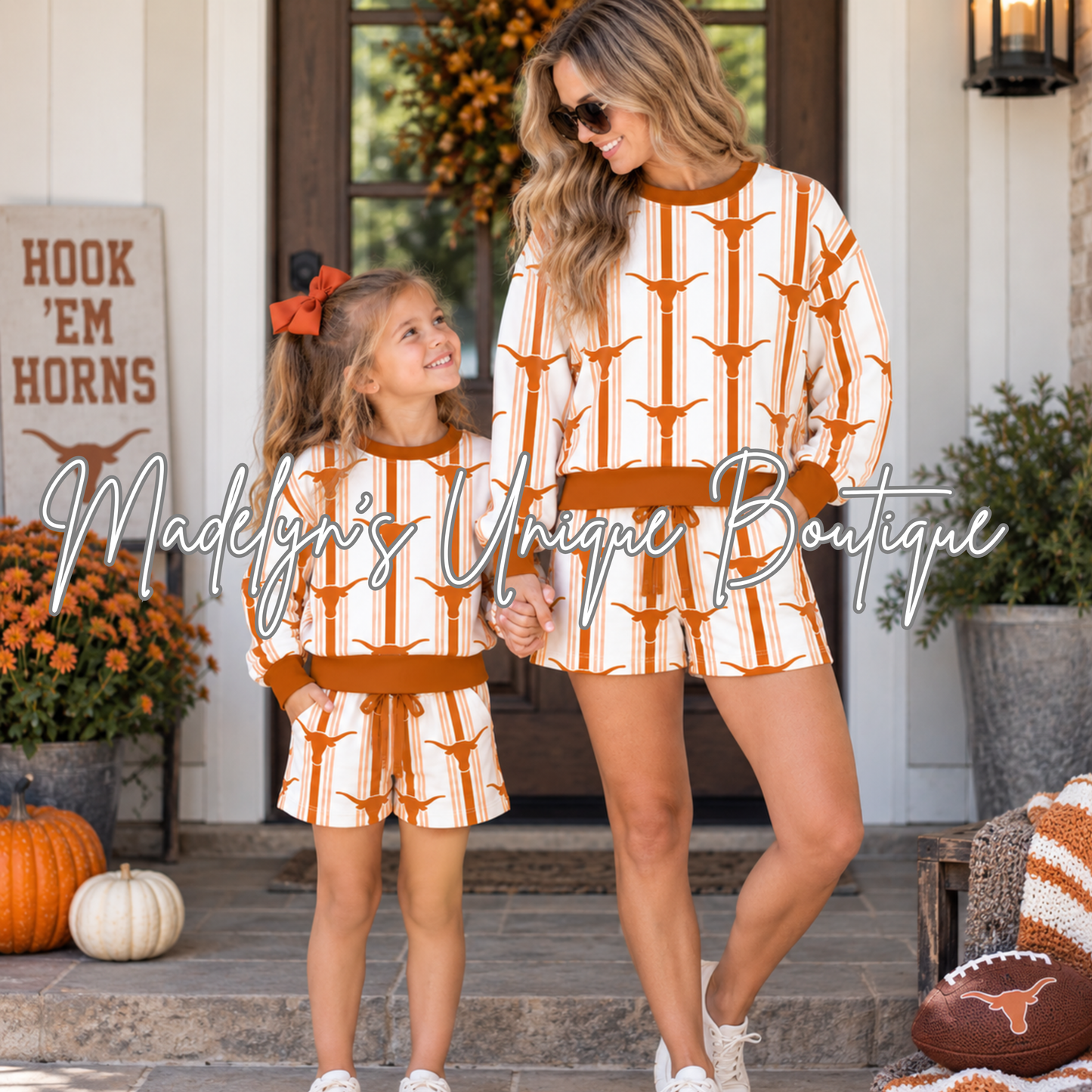 Mama and mini football sets