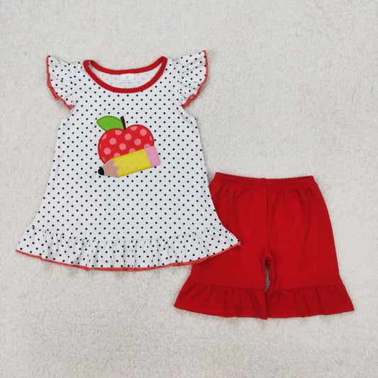 Back to school embroidered