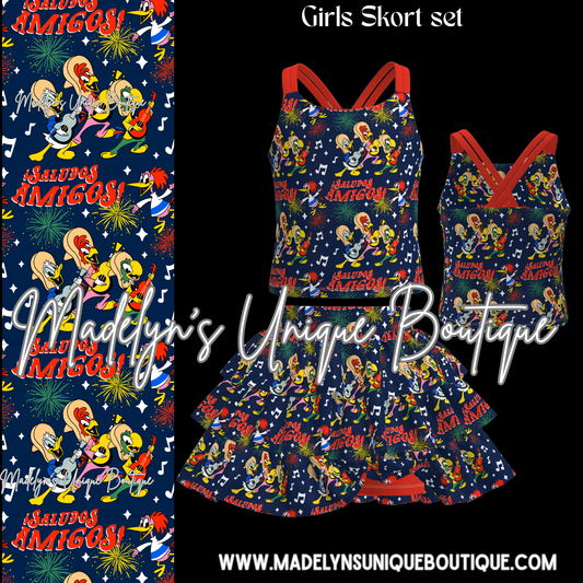 Girls skort set