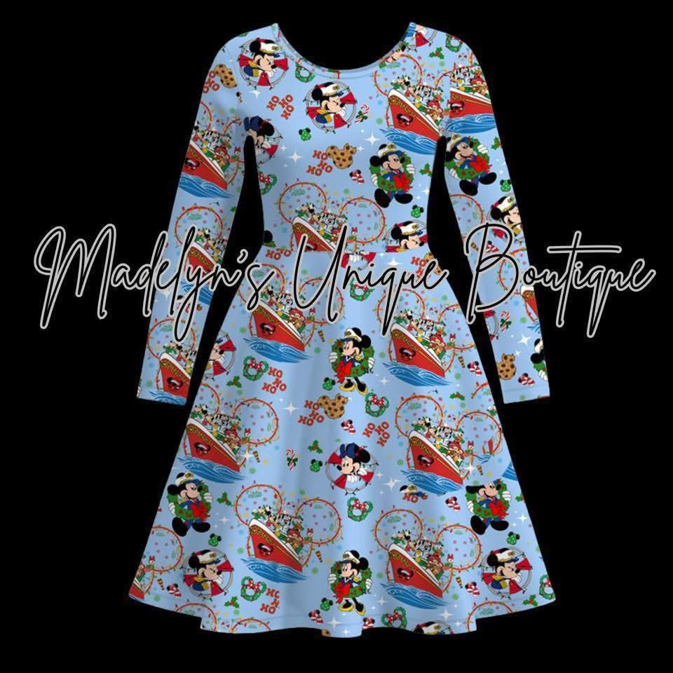 Women’s Christmas twirl dress with pockets