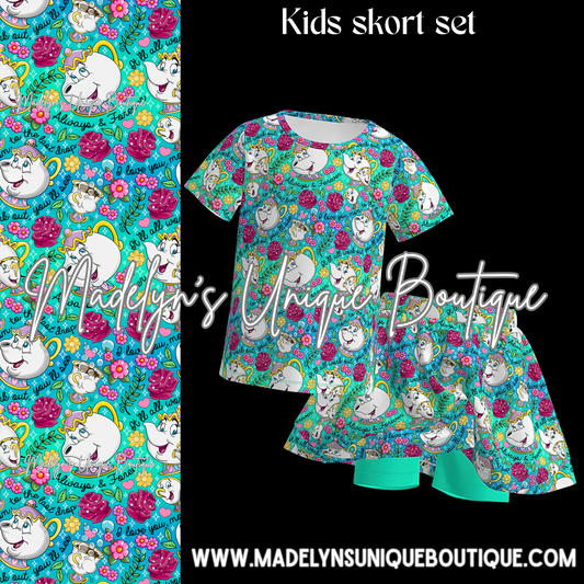 Girls skort set