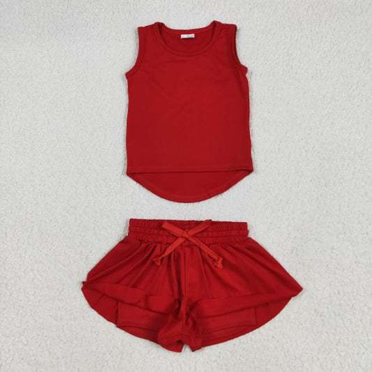 athletic set with shorts built in