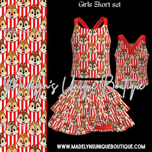 Girls skort set