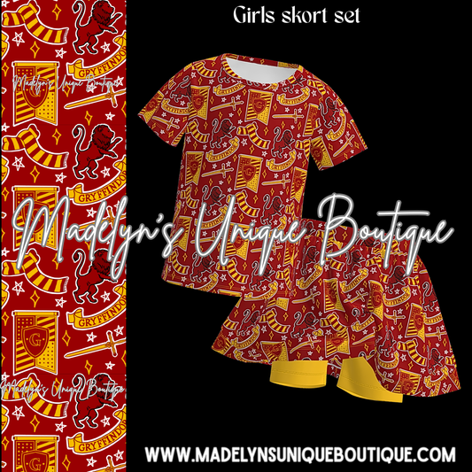 Girls skort set