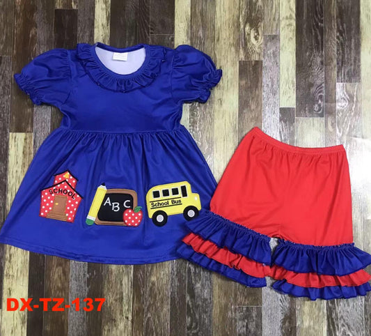 Back to school embroidered