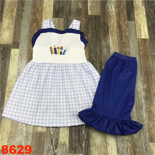 Back to school embroidered