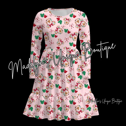 Women’s long sleeve Christmas dress with pockets