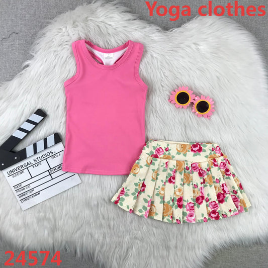 athletic set with shorts built in