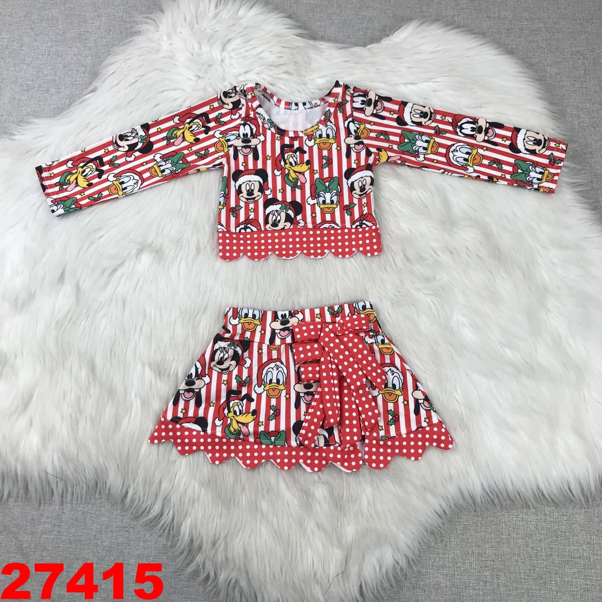 Scallop skort Set