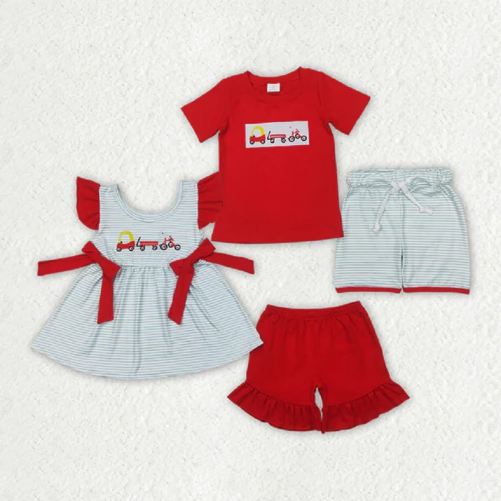 Embroidered vintage toys