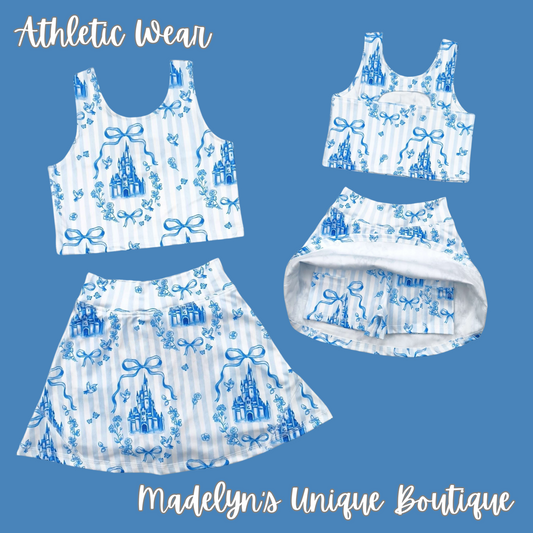 Magic castle athletic set with built in shorts