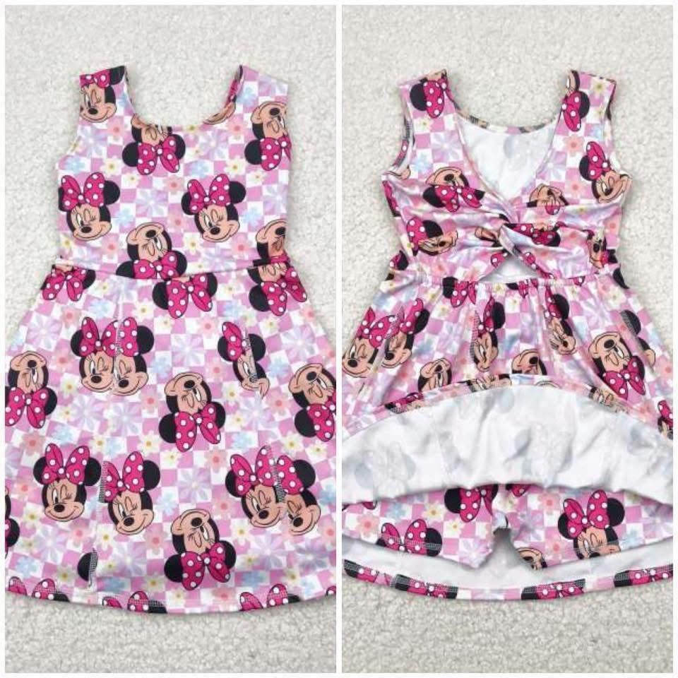 Athletic Girls dress with built in short