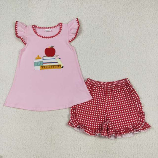 Back to school embroidered