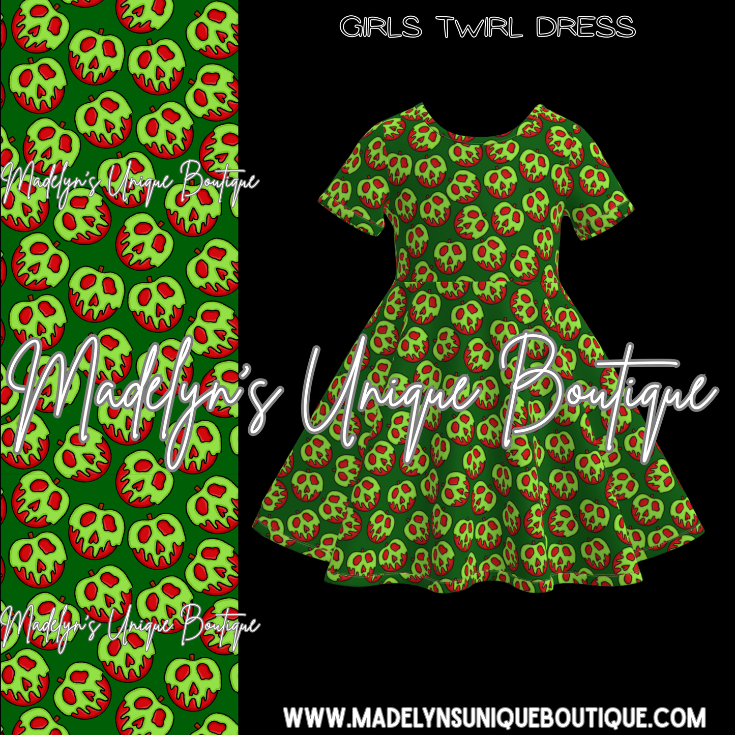 Girls twirl dress “Poisoned Perfection”