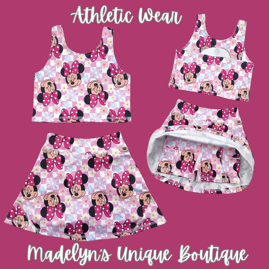 Magic mouse athletic set with built in shorts