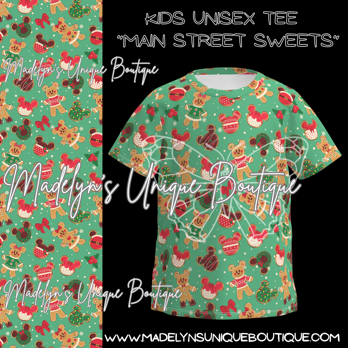 Kids unisex tee “Mainstreet sweets”