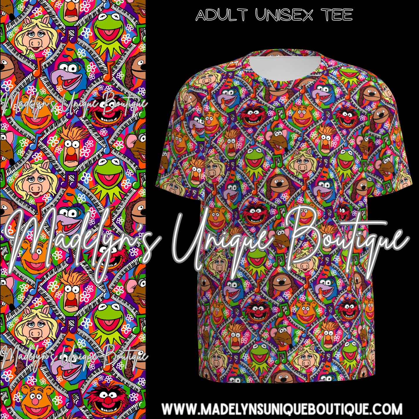 Unisex tee adult “muppet Mayhem”