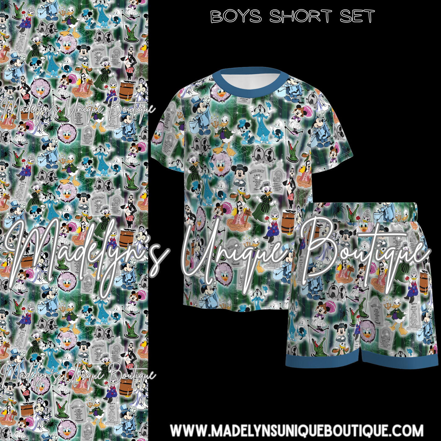 Boys short set “Happy Haunts”