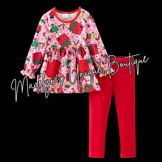 Girls outfit with lightweight sweatshirt