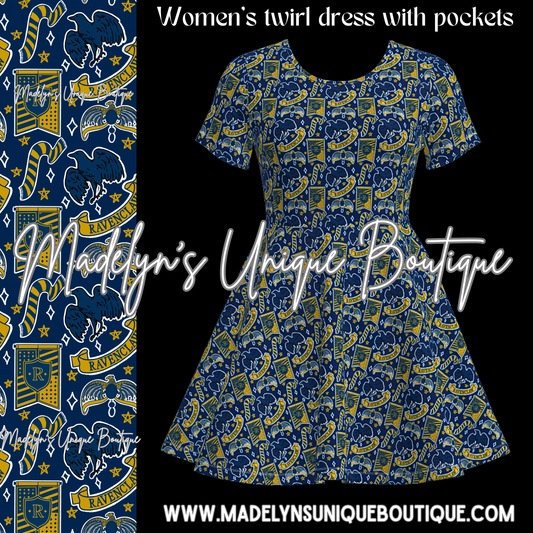 Women’s twirl dress with pockets