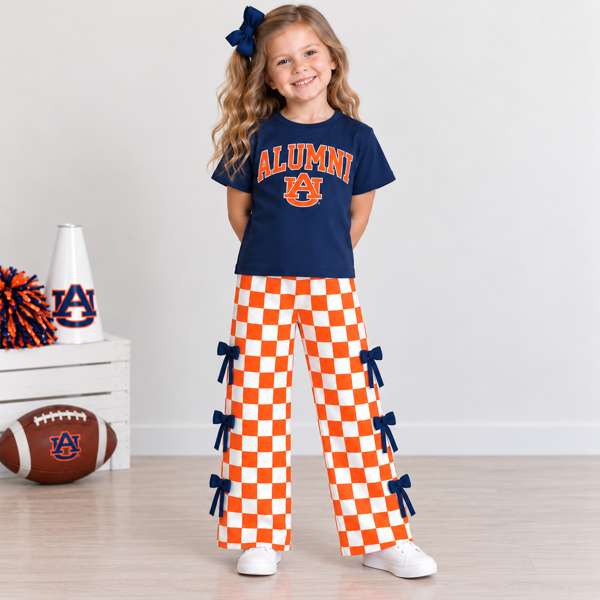 Football Set with bow pants