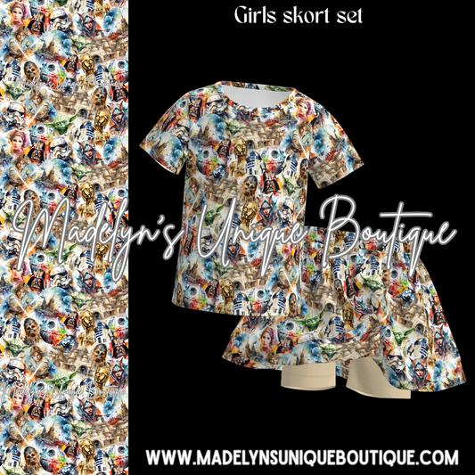 Girls skort set