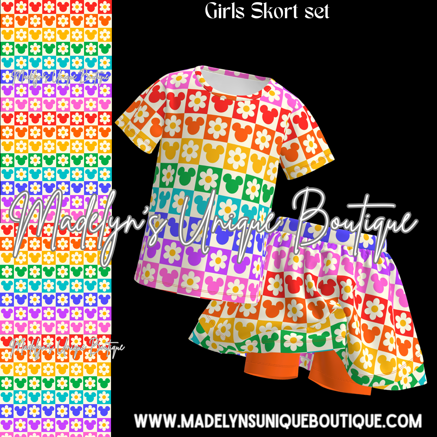 Girls skort set