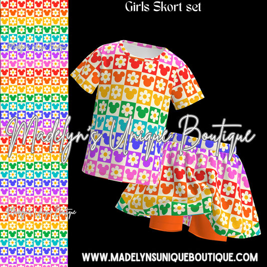 Girls skort set