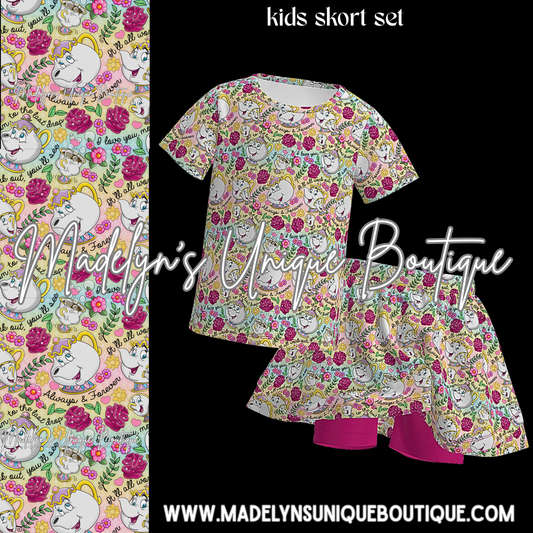 Girls skort set