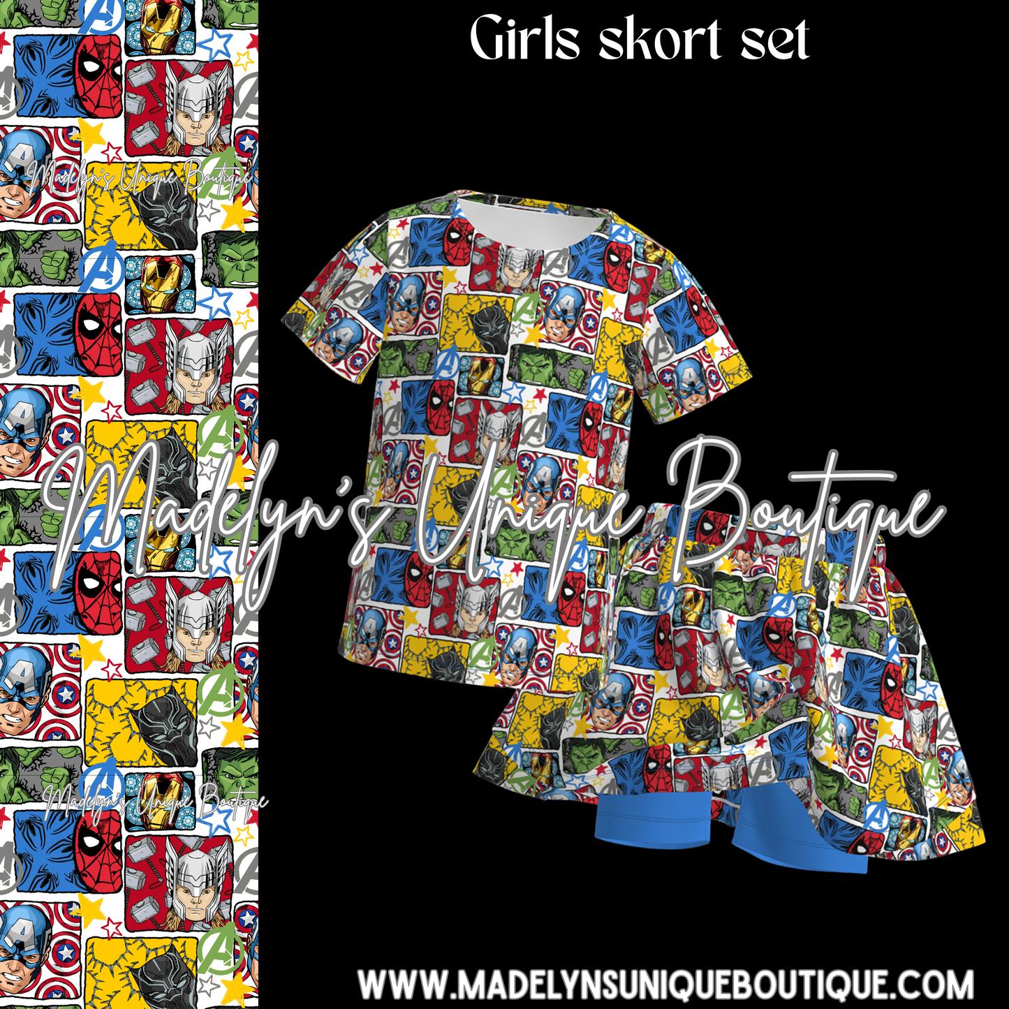 Girls skort set